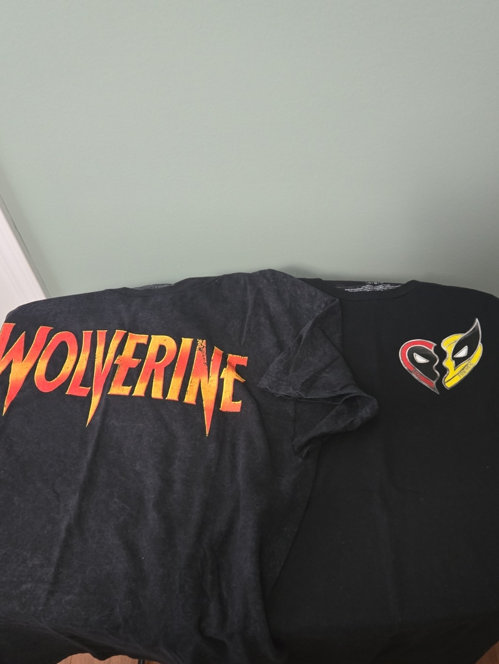Marvel Wolverine And Deadpool Graphic Tees